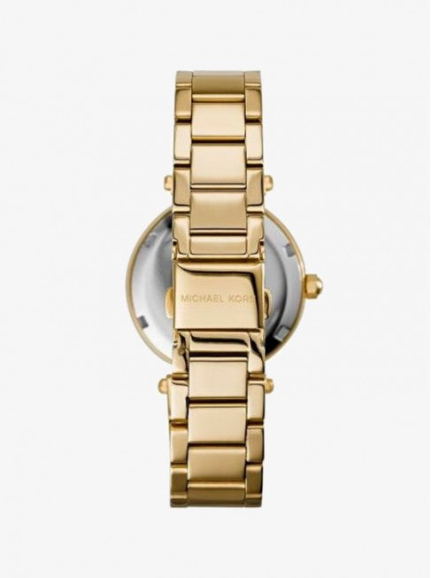 Michael Kors Parker Gold Dial Gold Steel Strap Watch for Women - MK6469