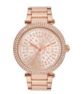 Michael Kors Parker Rose Gold Dial Steel Strap Watch for Women - MK6470