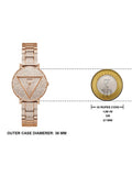 Guess Trend Diamonds Rose Gold Dial Rose Gold Steel Strap Watch for Women - GW0512L3