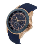 Guess Maverick Blue Dial Blue Rubber Strap Watch for Men - W0485G1