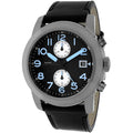 Marc Jacobs Larry Black Dial Black Leather Strap Watch for Men - MBM5054