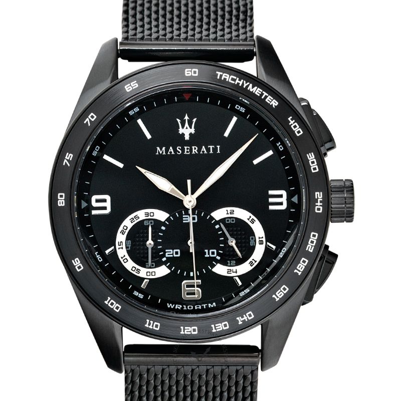 Maserati Traguardo Chronograph Quartz Black Dial Watch For Men - R8873612031