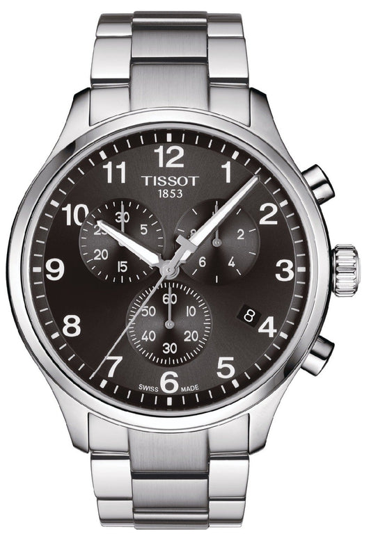 Tissot T Classic Chrono XL Black Dial Watch For Men - T116.617.11.057.01