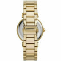 Michael Kors Catlin Black Dial Gold Steel Strap Watch for Women - MK3338