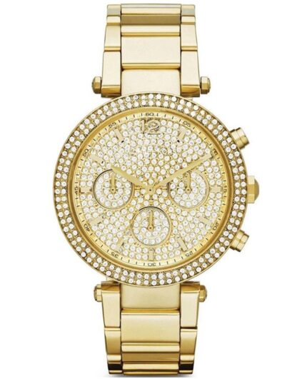 Michael Kors Parker Gold Dial Gold Steel Strap Watch for Women - MK5856