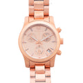 Michael Kors Runway Chronograph Rose Gold Dial Rose Gold Steel Strap Watch for Women - MK5430