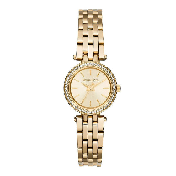 Michael Kors Darci Gold Dial with Diamonds Gold Steel Strap Watch for Women - MK3295