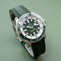 Breitling Superocean Automatic 44 Green Dial Green Rubber Strap Watch for Men - A17376A31L1S1