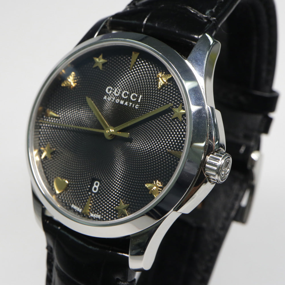Gucci G Timeless Automatic Black Dial Watch For Women - YA126469