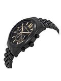 Michael Kors Lexington Black Dial Black Steel Strap Watch for Men - MK8603