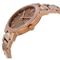 Burberry The City Rose Gold Dial Rose Gold Steel Strap Watch for Women - BU9039