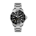 Tag Heuer Aquaracer Professional 300 Automatic Black Dial Silver Steel Strap Watch for Men - WBP201A.BA0632