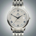 Omega De Ville Prestige Co-Axial Grey Dial Silver Steel Strap Watch for Men - 424.10.40.20.06.002