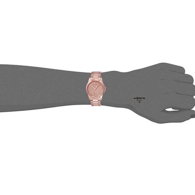 Gucci G Timeless Quartz Rose Gold Dial Rose Gold Steel Strap Watch For Women - YA126567