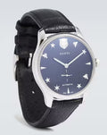 Gucci G Timeless Automatic Blue Dial Black Leather Strap Watch For Men - YA126347