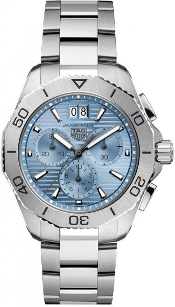 Tag Heuer Aquaracer Professional 200 Date Blue Dial Silver Steel Strap Watch for Men - CBP1112.BA0627