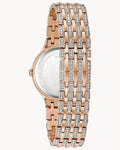 Bulova Crystal Collection Silver Crystals Dial Two Tone Steel Strap Watch for Women - 98L235