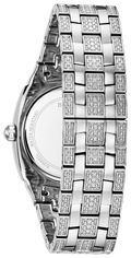 Bulova Crystal Collection Phantom Silver Dial Silver Steel Strap Watch for Men - 96C002