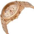 Fossil Boyfriend Multifunction Rose Gold Dial Rose Gold Steel Strap Watch for Women - ES3885