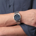 Maserati Triconic Quartz Blue Dial Silver Stainless Steel Strap Watch For Men - R8853139002