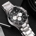 Maserati SFIDA Chronograph Quartz Black Dial Watch For Men - R8873640004