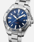 Tag Heuer Aquaracer Blue Dial Silver Steel Strap Watch for Men - WBD1112.BA0928