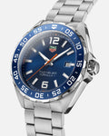 Tag Heuer Formula 1 Bucherer Blue Edition Blue Dial Silver Steel Strap Watch for Men - WAZ2015.BA0842