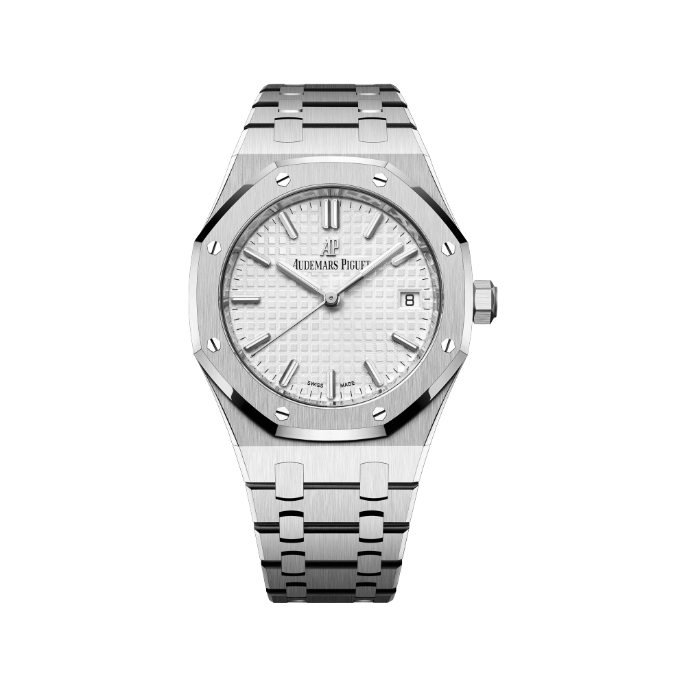 Audemars Piguet Royal Oak Automatic White Dial Silver Steel Strap Watch for Women - 77350ST.OO.1261ST.01