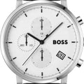 Hugo Boss Skymaster White Dial Silver Mesh Bracelet Watch for Men - 1513933