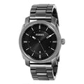 Fossil Machine Chronograph Black Dial Grey Steel Strap Watch for Men - FS4774