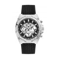 Guess Trophy Multifunction Black Dial Black Rubber Strap Watch for Men - GW0333G1