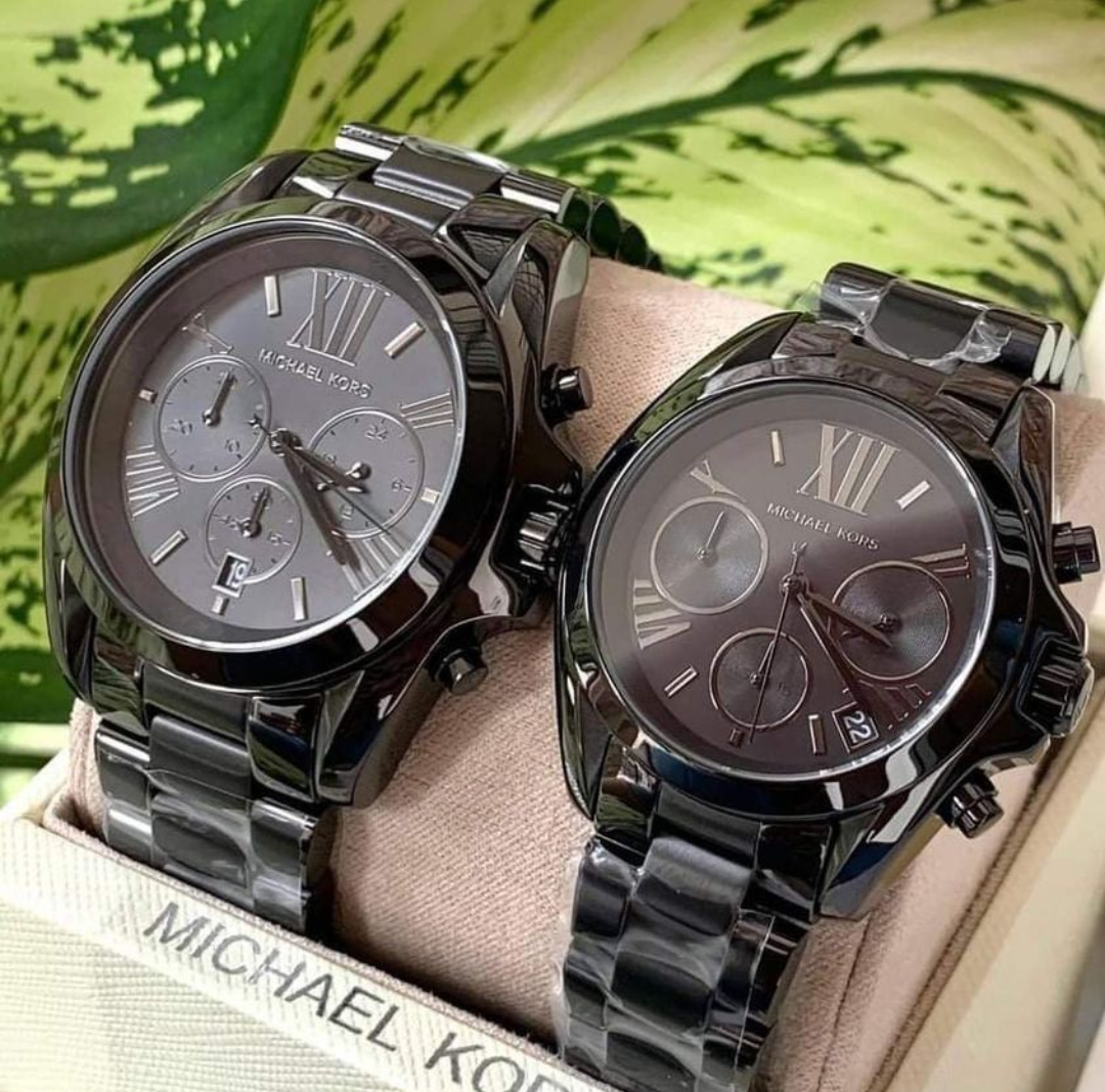 Michael Kors Bradshaw Black Dial Black Steel Strap Watch for Men - MK5550