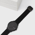 Calvin Klein Minimal Black Dial Black Mesh Bracelet Watch for Men - K3M514B1