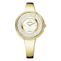 Swarovski Crystalline Bracelet White Dial Gold Steel Strap Watch for Women - 5269253