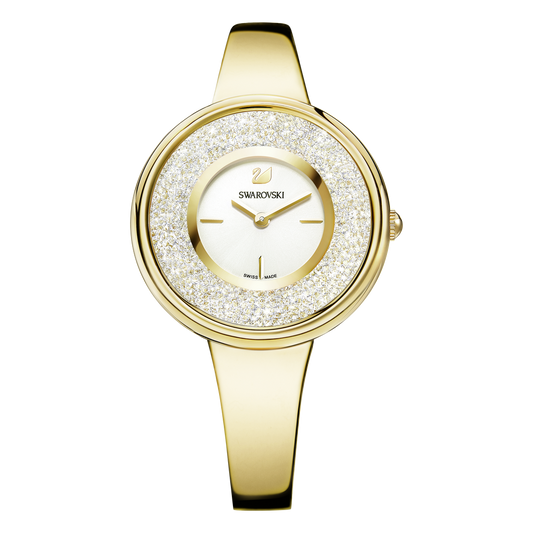 Swarovski Crystalline Bracelet White Dial Gold Steel Strap Watch for Women - 5269253