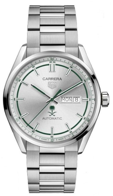 Tag Heuer Carrera Automatic Silver Dial Silver Steel Strap Watch for Men - WBN2015.EB0283