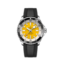 Breitling Superocean Automatic 42mm Yellow Dial Black Rubber Strap Watch for Men - A17375211/1S1