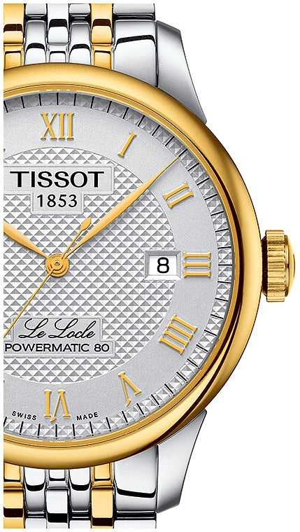 Tissot Le Locle Powermatic 80 Automatic Silver Dial Watch For Men - T006.407.22.033.01