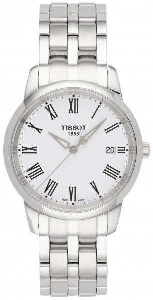 Tissot T Classic Dream White Dial Silver Steel Strap Watch for Men - T033.410.11.013.01