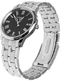 Tissot T Classic Dream Black Dial Silver Steel Strap Watch for Men - T033.410.11.053.01