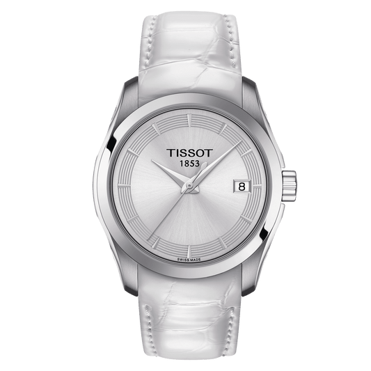 Tissot Couturier White Dial Lady Watch For Women - T035.210.16.011.00