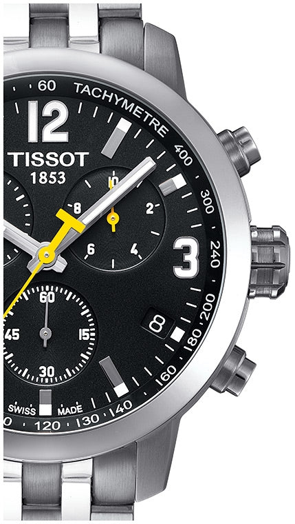 Tissot PRC 200 Chronograph Stainless Steel Watch For Men - T055.417.11.057.00