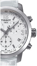 Tissot PRC 200 Chronograph Quartz White Dial Steel Watch For Men - T055.417.16.017.00