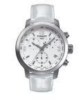 Tissot PRC 200 Chronograph Quartz White Dial Steel Watch For Men - T055.417.16.017.00