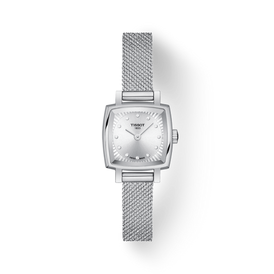Tissot Lovely Square Silver Mesh Bracelet Watch For Women - T058.109.11.036.00