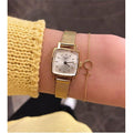 Tissot Lovely Square Gold Mesh Bracelet Watch For Women - T058.109.33.031.00