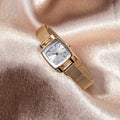 Tissot Lovely Square Gold Mesh Bracelet Watch For Women - T058.109.33.031.00