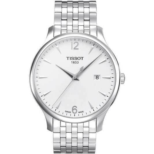 Tissot T Classic Tradition Silver Dial Watch For Men - T063.610.11.037.00