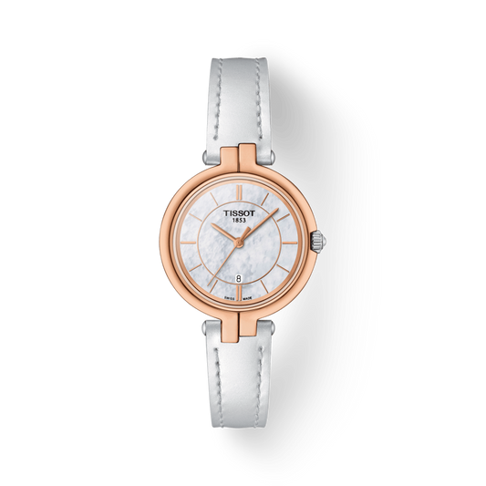 Tissot Flamingo Mother of Pearl Dial Watch For Women - T094.210.26.111.01