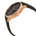 Tissot T Classic Chemin Des Tourelles Powermatic 80 Brown Dial Brown Leather Strap Watch for Men - T099.407.36.447.00